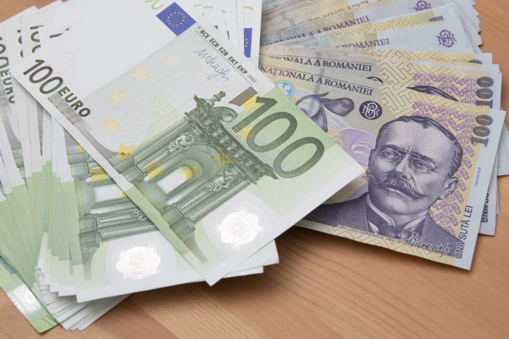 euro lei bani